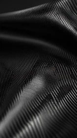 Carbon fiber texture flows in sleek metallic waves.