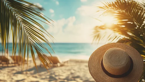 Sunlit tropical beach invites slow, carefree summer dreaming