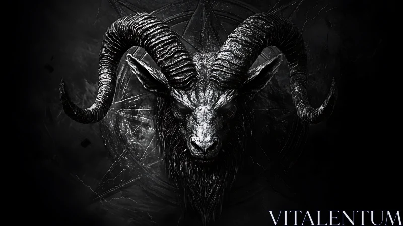 Horned midnight sentinel bends starlight into its gaze