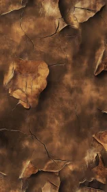 Weathered cracked leather texture in warm brown tones.
