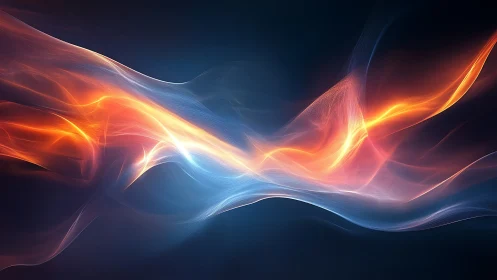 Luminous Energy Flows Dance in Vibrant Light