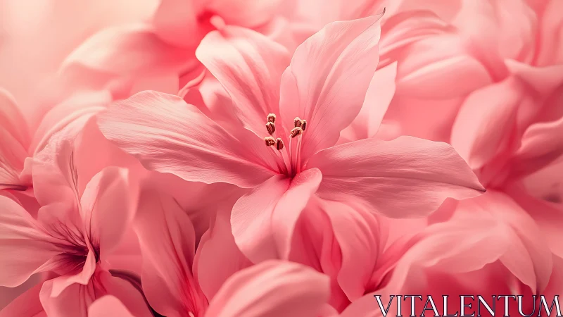 Whispered Petals: A Symphony of Soft Pink Blooms.