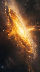 Solar storm spiral ignites a blazing galactic whirlpool.