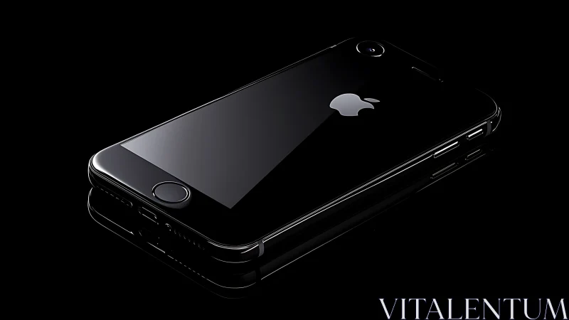 Sleek iPhone Sits in Striking Black Minimalist Glory