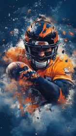 Explosive gridiron sprint ignites a storm of orange grit