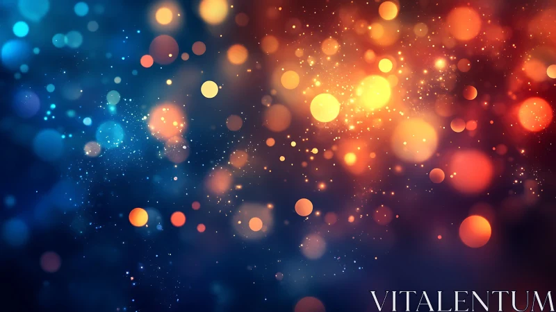 Glowing bokeh lights drifting softly through night color.