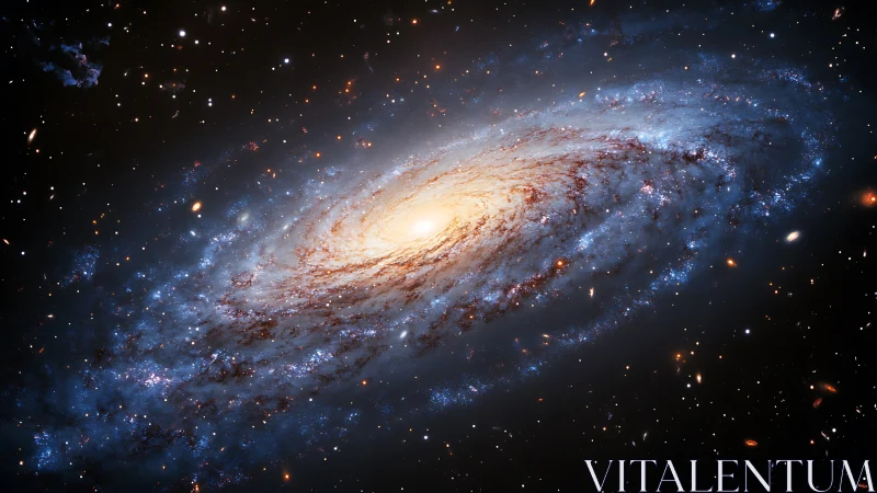 Star-forged spiral galaxy swirling through velvet infinity.