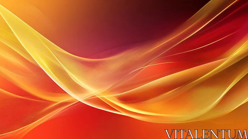 Dynamic Wave Abstract Design in Warm Color Spectrum.