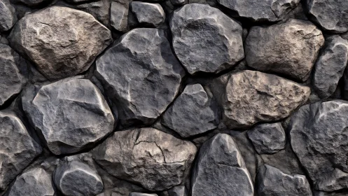 Irregular stone wall texture with rugged high-relief surfaces.