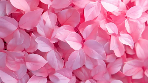 Soft pink foliage field with layered botanical abstraction.