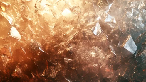 Translucent crystalline texture under warm gradient directional light