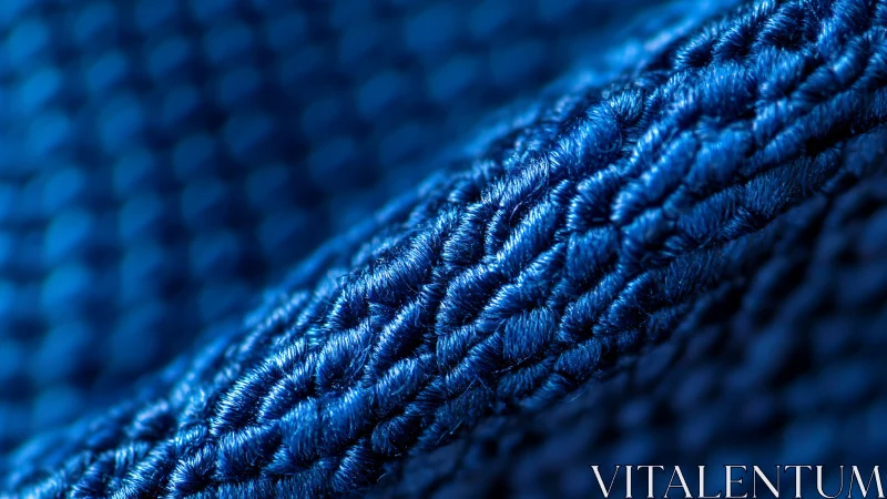 Luminous Blue Rope: Nature's Textured Wonder.