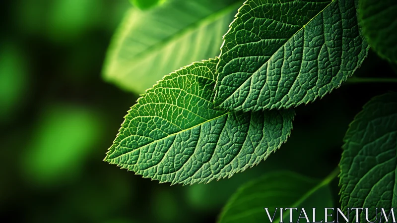 Sunlit green leaves invite a closer look at nature’s details