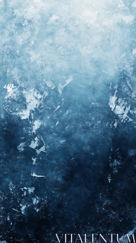 Soft winter blues blending into a calm, dreamy haze.