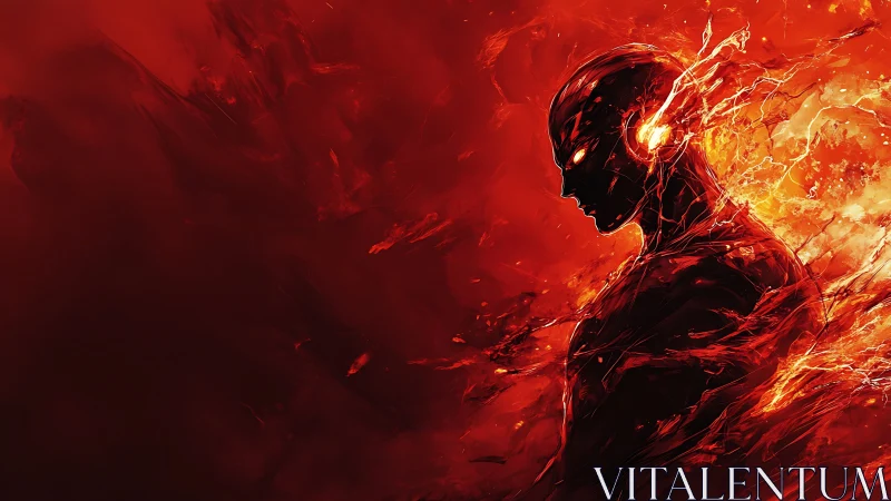 Ember sprint sentinel carved from wildfire lightning storms.