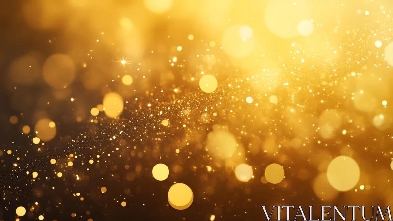 Sparkling golden bokeh abstract background with glitter effect.
