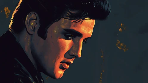 Moody male portrait glows with cinematic rim light.