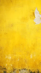 Sunburned yellow wall with peeling memories and quiet scars.