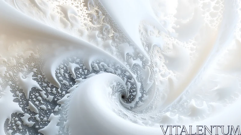 Monochrome fractal swirl with fine cellular textures.