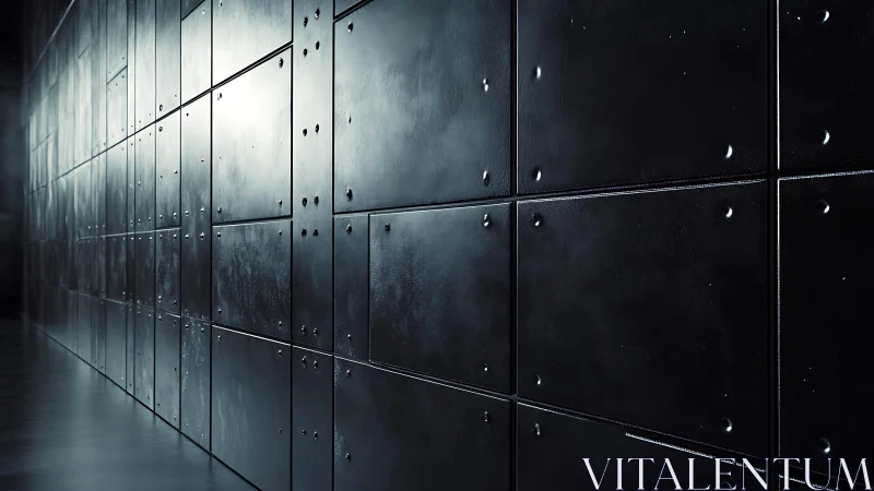 Industrial Metal Cladding System with Perforated Panel Array and Precision Fastener Details