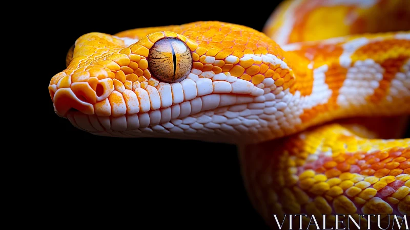 Macro optical study of albino python cranial scalation geometry.