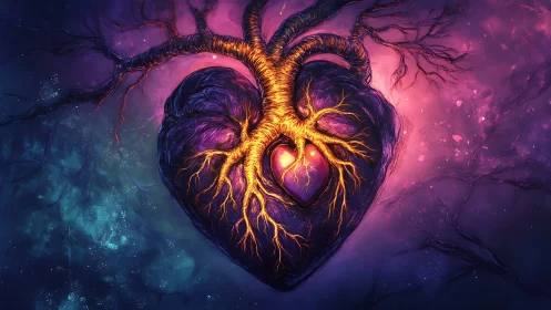 Luminous Heart Beneath the Stars.