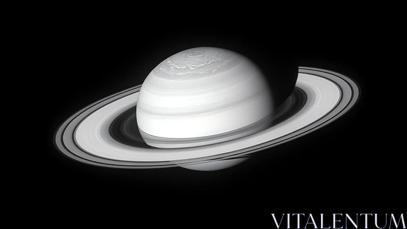 Saturn planetary portrait with high contrast ring system.