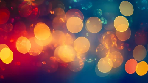 Colorful abstract bokeh lights with soft focus and vibrant hues.