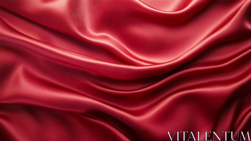 Crimson satin folds under soft directional studio lighting.