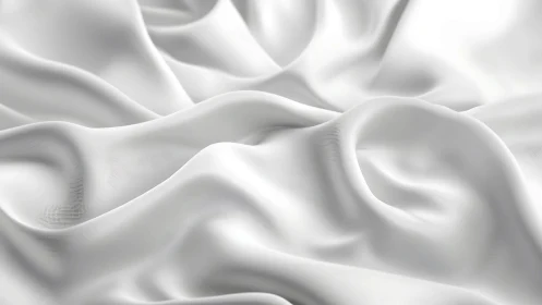 White textile surface with folds and soft draped contours.