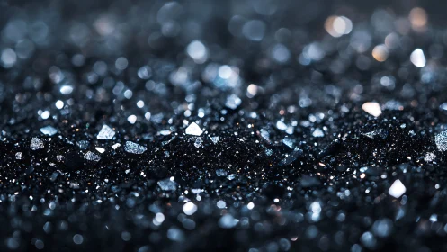 Stardust on midnight ground, tiny crystals quietly glowing.