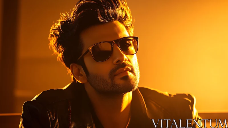 Golden hour portrait celebrates bold style and quiet confidence