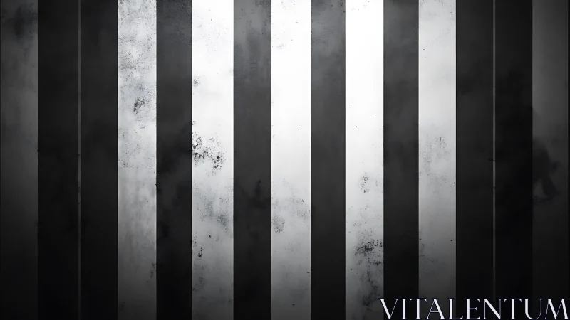 Softly weathered black and white stripes with urban calm.