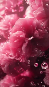 Pink Peony with Dew Drops