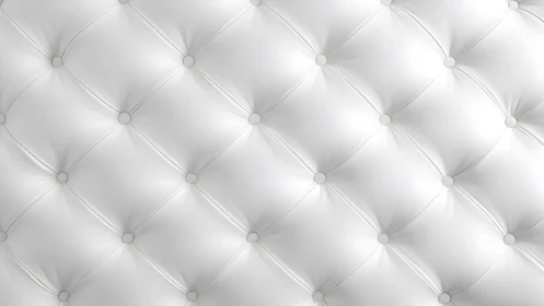 Luxurious White Quilted Leather Texture in Modern Minimalist Style.