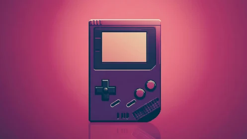 Isometric Retrograde Gaming Device Rendered in Digital Dimension.