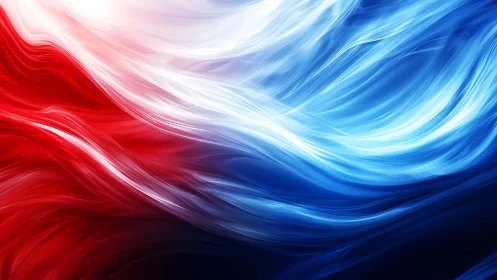 Flowing tricolor energy waves in dynamic digital abstraction.