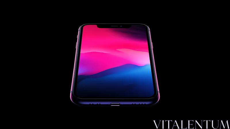 Neon Pulse: Digital Sunrise Glowing Through Glass.