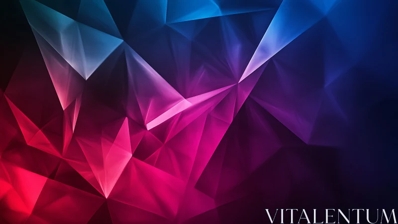 Geometric polygonal gradients form intersecting faceted planes