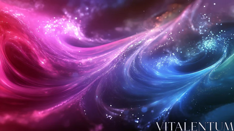 Bilateral nebula currents form luminous chromatic vortex fields