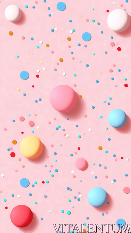 Algorithmic sphere distribution with chromatic gradient mapping on planar field