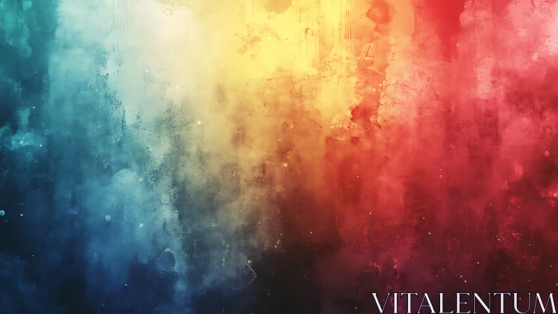 Textured tricolor gradient abstraction in digital painting format.