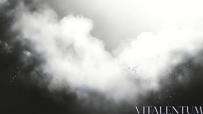 Soft glowing clouds drifting through a dreamy night sky.