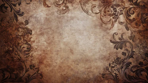 Weathered vintage scrollwork frame for cozy storytelling.