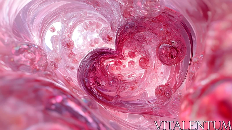 Pink Fluid Dynamics: Abstract Molecular Motion.