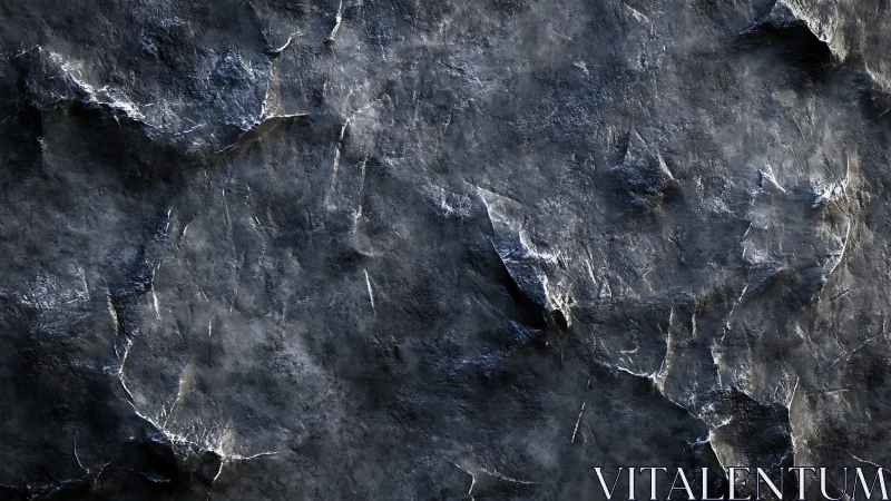 Dark textured stone surface with rugged cracked details.