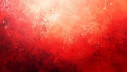 Fiery red abstract gradient glows with textured intensity and light