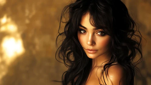 Soft golden portrait in gentle, sunlit afternoon glow.