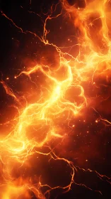 Incandescent Electrical Discharge Network with Dynamic Luminous Pathways.