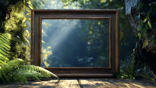 Sunlit forest frame invites a quiet moment of reflection